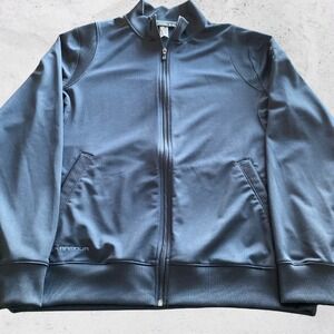 Under Armour Mens Full Zip Jacket Track Jacket Black 2XL Polyester Blend